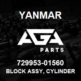 729953-01560 Yanmar BLOCK ASSY, CYLINDER | AGA Parts