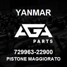 729963-22900 Yanmar PISTONE MAGGIORATO | AGA Parts