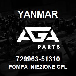 729963-51310 Yanmar POMPA INIEZIONE CPL | AGA Parts