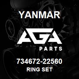 734672-22560 Yanmar ring set | AGA Parts