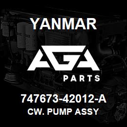 747673-42012-A Yanmar cw. pump assy | AGA Parts