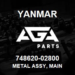 748620-02800 Yanmar METAL ASSY, MAIN | AGA Parts