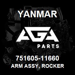 751605-11660 Yanmar arm assy, rocker | AGA Parts