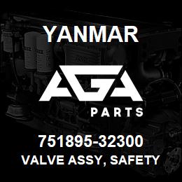 751895-32300 Yanmar Valve Assy, Safety | AGA Parts