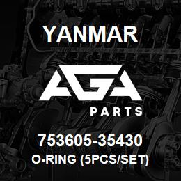 753605-35430 Yanmar o-ring (5PCS/SET) | AGA Parts