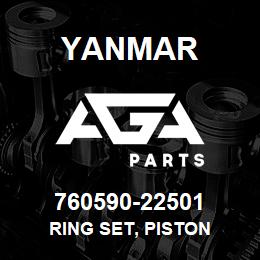 760590-22501 Yanmar RING SET, PISTON | AGA Parts