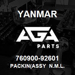 760900-92601 Yanmar PACKIN(ASSY n.m.l. | AGA Parts