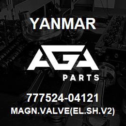 777524-04121 Yanmar MAGN.VALVE(EL.SH.V2) | AGA Parts