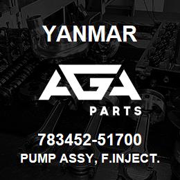 783452-51700 Yanmar PUMP ASSY, F.INJECT. | AGA Parts