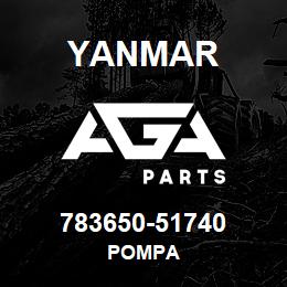 783650-51740 Yanmar POMPA | AGA Parts