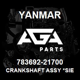 783692-21700 Yanmar crankshaft assy *siehe 783692-21700-L* | AGA Parts