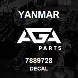 7889728 Yanmar DECAL | AGA Parts