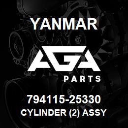 794115-25330 Yanmar cylinder (2) assy | AGA Parts