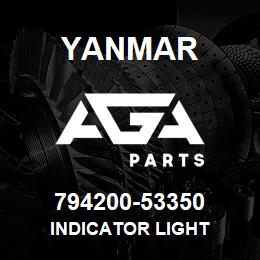 794200-53350 Yanmar INDICATOR LIGHT | AGA Parts