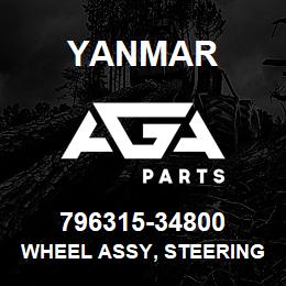 796315-34800 Yanmar WHEEL ASSY, STEERING | AGA Parts