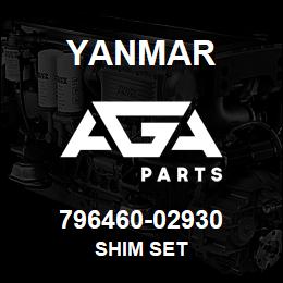 796460-02930 Yanmar SHIM SET | AGA Parts