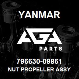 796630-09861 Yanmar nut propeller assy | AGA Parts