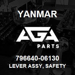 796640-06130 Yanmar lever assy, safety | AGA Parts