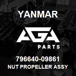 796640-09861 Yanmar nut propeller assy | AGA Parts