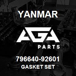 796640-92601 Yanmar GASKET SET | AGA Parts