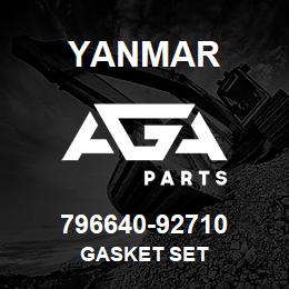 796640-92710 Yanmar GASKET SET | AGA Parts