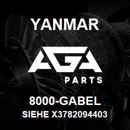 8000-GABEL Yanmar siehe X3782094403 | AGA Parts