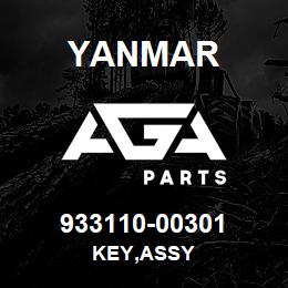 933110-00301 Yanmar KEY,ASSY | AGA Parts