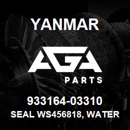 933164-03310 Yanmar SEAL WS456818, WATER | AGA Parts