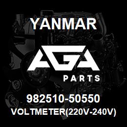 982510-50550 Yanmar VOLTMETER(220V-240V) | AGA Parts