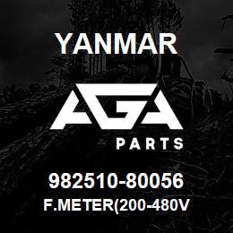 982510-80056 Yanmar F.METER(200-480V | AGA Parts