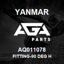 AQ011078 Yanmar FITTING-90 DEG H | AGA Parts