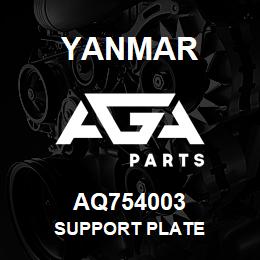 AQ754003 Yanmar SUPPORT PLATE | AGA Parts