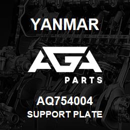 AQ754004 Yanmar SUPPORT PLATE | AGA Parts