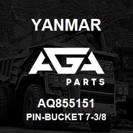 AQ855151 Yanmar PIN-BUCKET 7-3/8 | AGA Parts