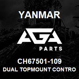 CH67501-109 Yanmar Dual Topmount control head with Trim | AGA Parts