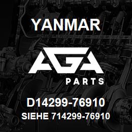 D14299-76910 Yanmar siehe 714299-76910 | AGA Parts