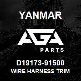 D19173-91500 Yanmar wire harness trim | AGA Parts