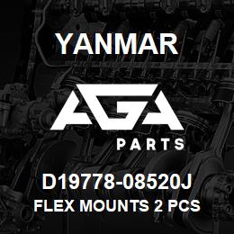 D19778-08520J Yanmar flex mounts 2 pcs | AGA Parts