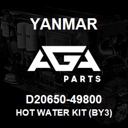 D20650-49800 Yanmar hot water kit (BY3) | AGA Parts