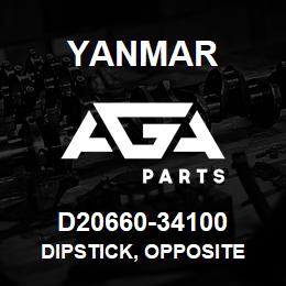 D20660-34100 Yanmar dipstick, opposite | AGA Parts