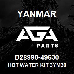 D28990-49630 Yanmar hot water kit 3YM30 (acc.) | AGA Parts