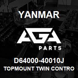 D64000-40010J Yanmar Topmount Twin Controlhead (Inboard) | AGA Parts