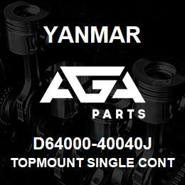 D64000-40040J Yanmar Topmount Single Controlhead (Sterndrive) | AGA Parts