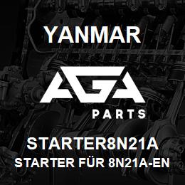 STARTER8N21A Yanmar starter f├╝r 8N21A-EN | AGA Parts