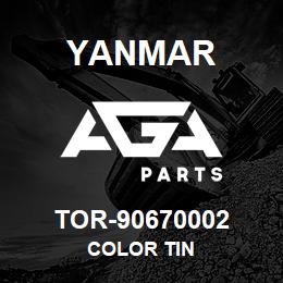 TOR-90670002 Yanmar color tin | AGA Parts