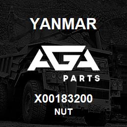 X00183200 Yanmar NUT | AGA Parts