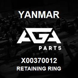 X00370012 Yanmar RETAINING RING | AGA Parts