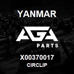 X00370017 Yanmar CIRCLIP | AGA Parts