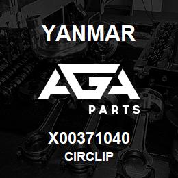 X00371040 Yanmar CIRCLIP | AGA Parts