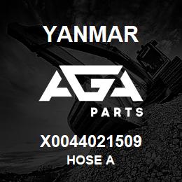 X0044021509 Yanmar HOSE A | AGA Parts